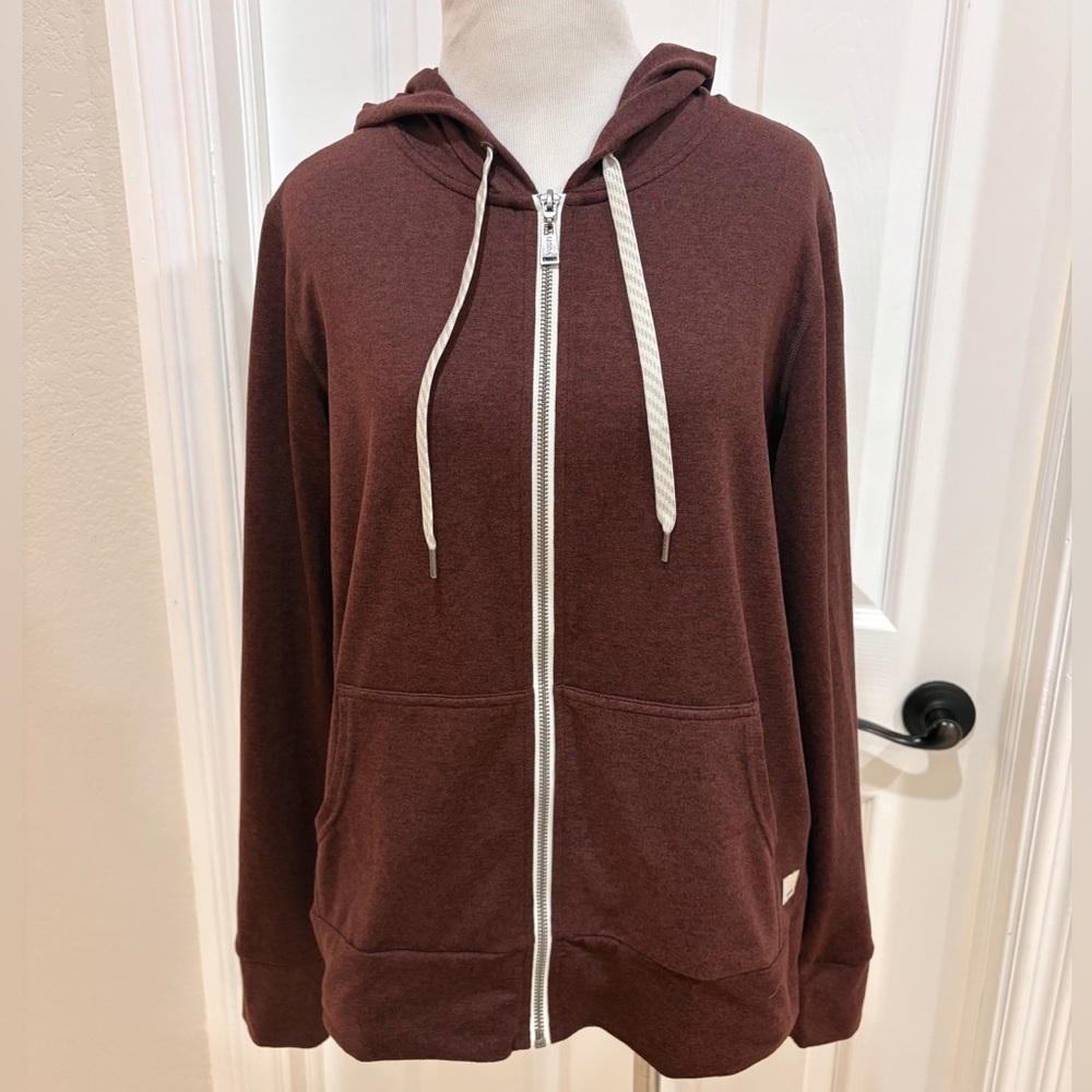 Vuori Halo Performance Hoodie 2.0 Fig Heather Women's Medium - Picture 4 of 10